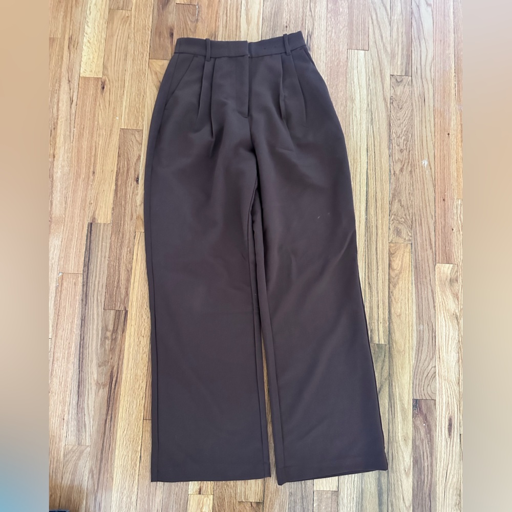 Abercrombie & Fitch Curve Love Chocolate Brown Trousers